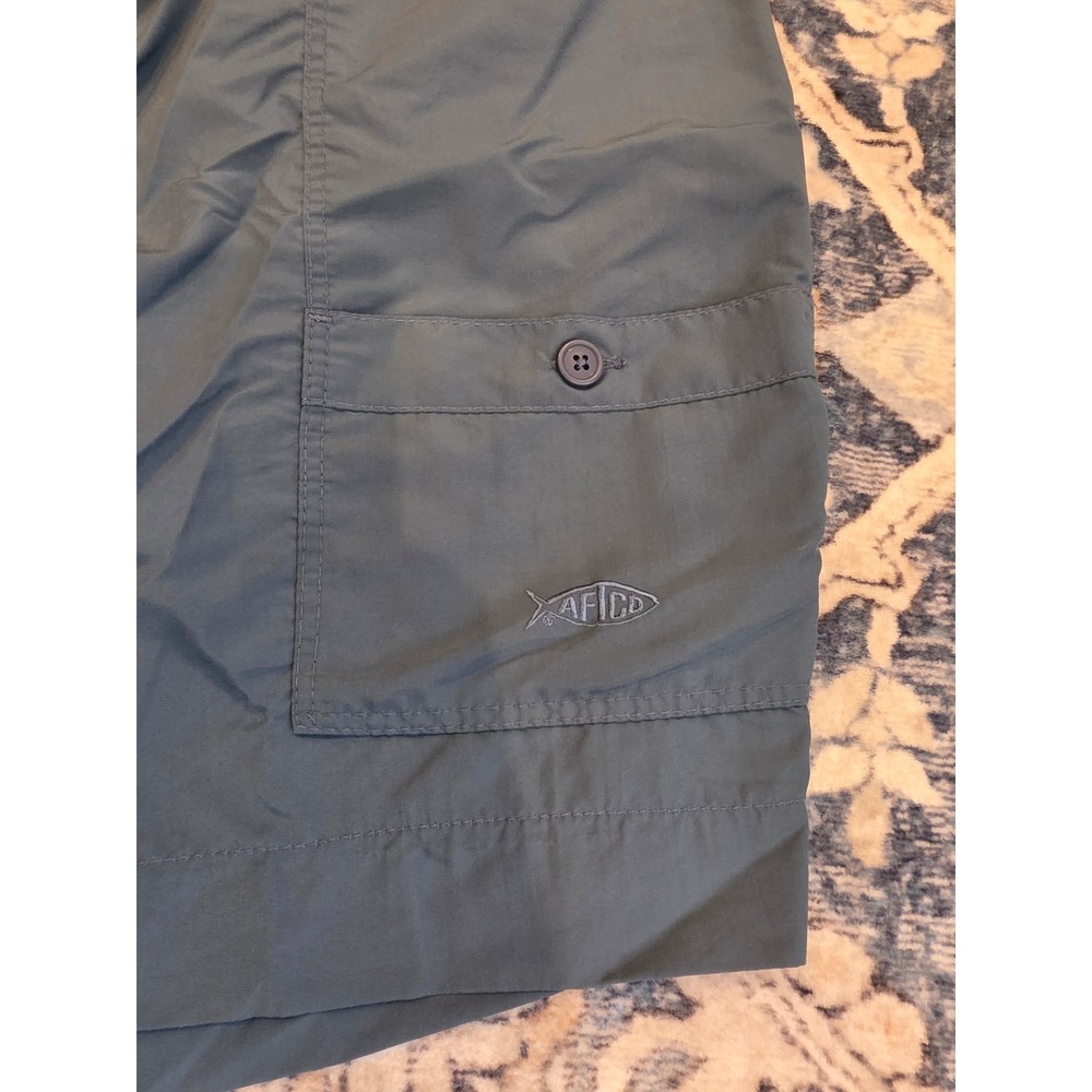 AFTCO Men's Size 44 The Original Fishing Shorts in Blue Pockets Boating - Picture 2 of 6
